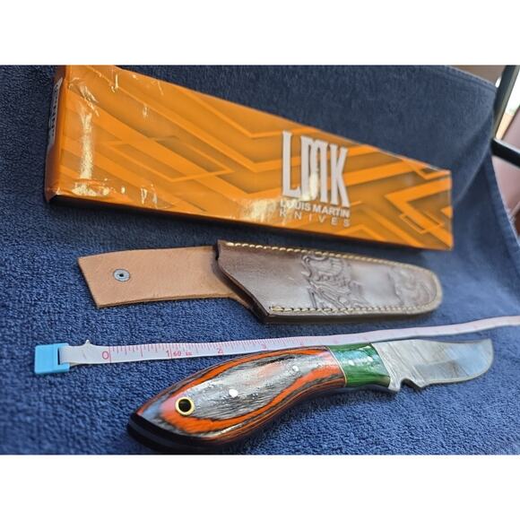 Hunting Bowie Knife 11.5 Inch Custom Made Forged Damascus Blade LMK Knives #9618 - Picture 7 of 10